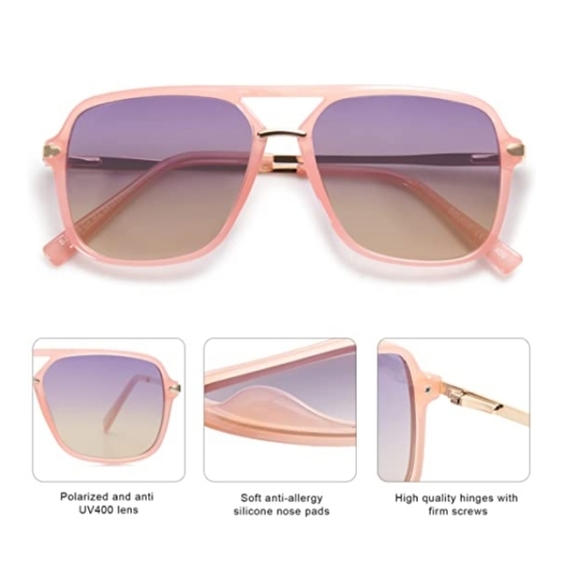 90's Trendy Sunglasses for Women & Men, Retro, Polycarbonate Lens - Picture 5 of 7